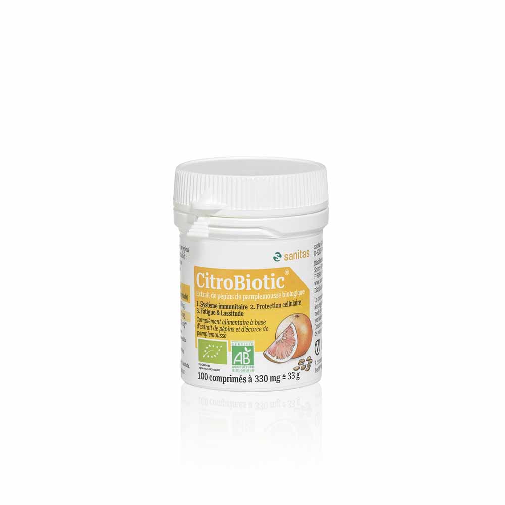 Citrobiotic Extracto de semilla de pomelo + Vitamina C 100 comprimidos