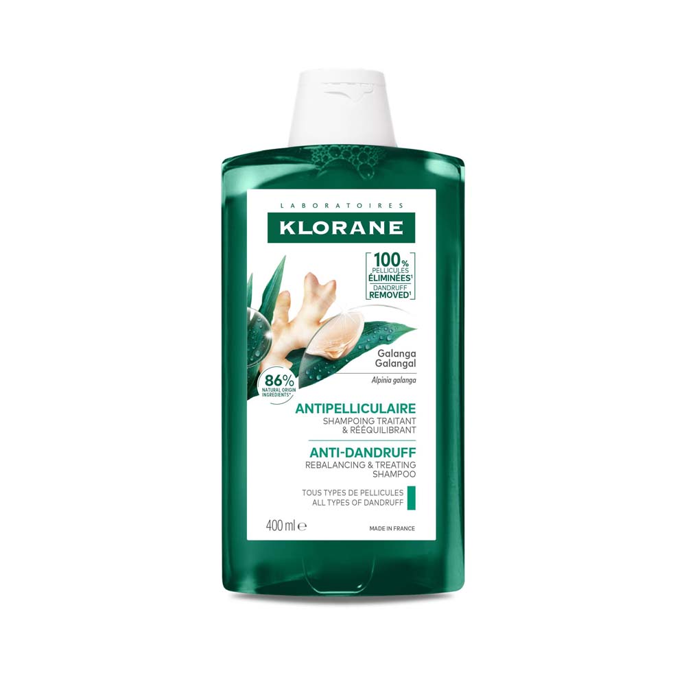Klorane Galanga Shampooing Traitant et Rééquilibrant Caspa suelta 400 ml
