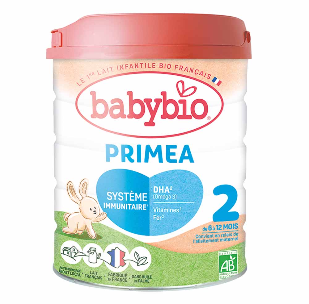 Babybio Leches Infantiles Primea 2 leche en polvo bio a partir de 6 meses Des 6 Mois 800g