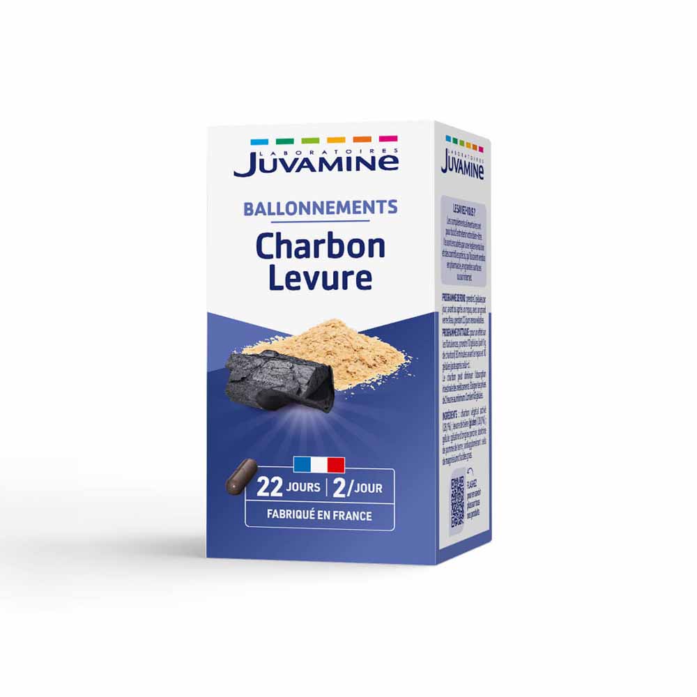 Juvamine Carbón vegetal + levadura