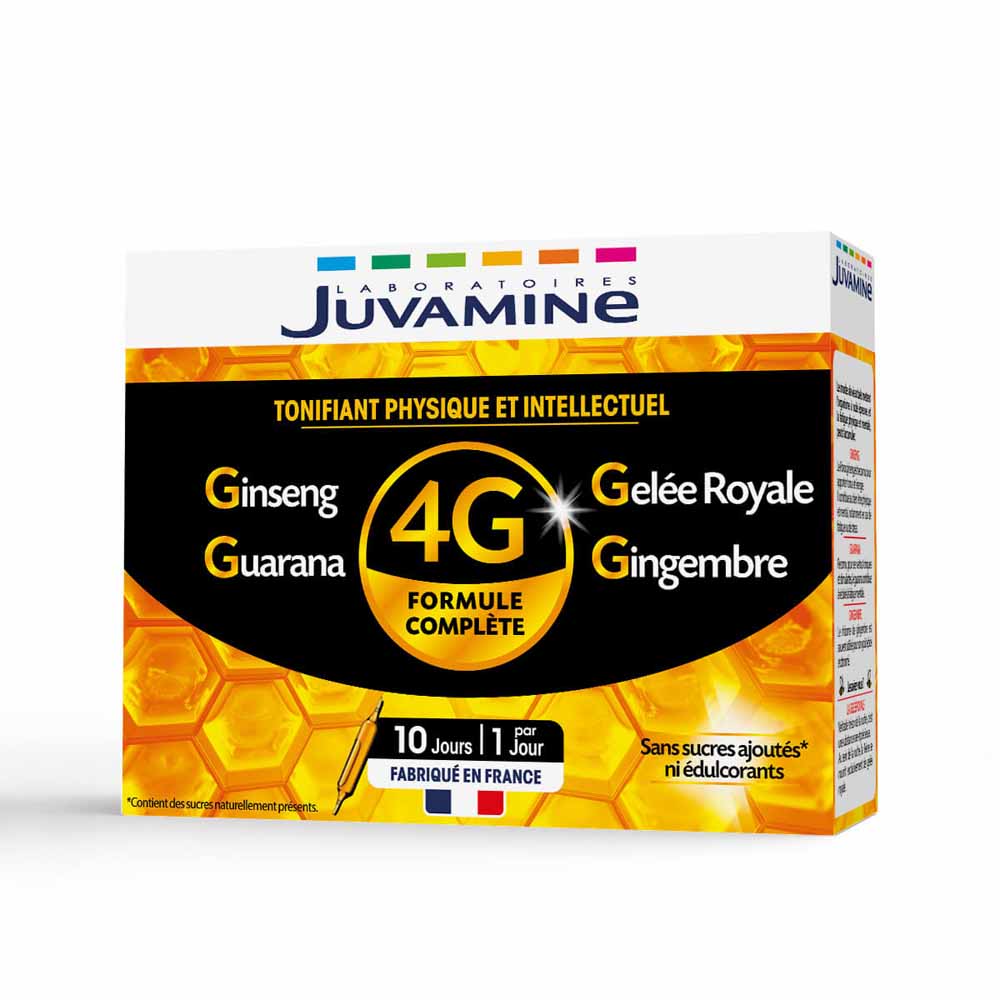 Juvamine Tónico físico e intelectual 4G x10 ampollas