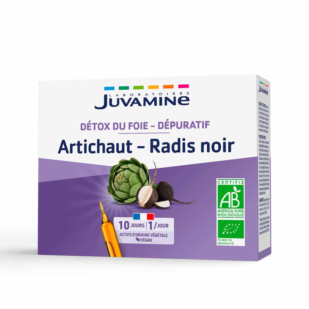 Juvamine Rábano negro alcachofa depurativo y desintoxicante bio 10 ampollas
