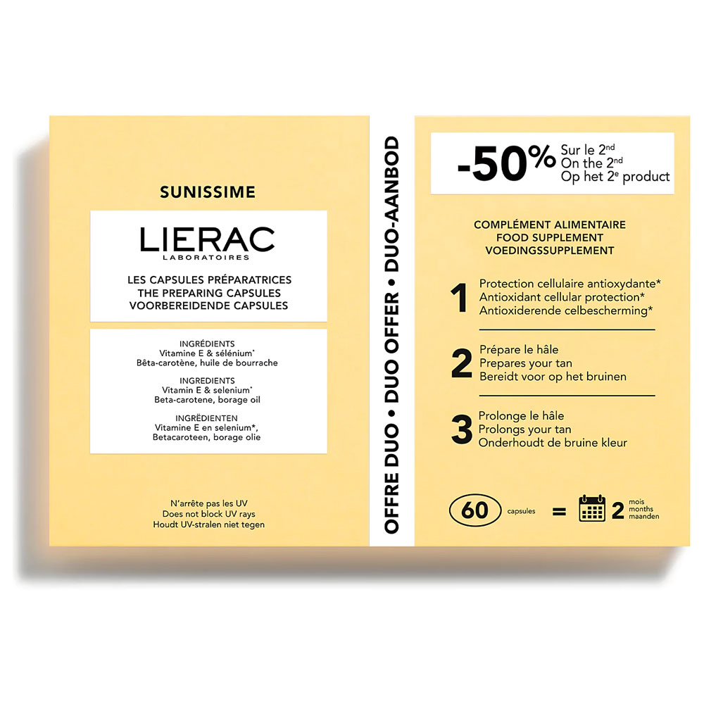 Lierac Sunissime Preparador 2x30 Cápsulas