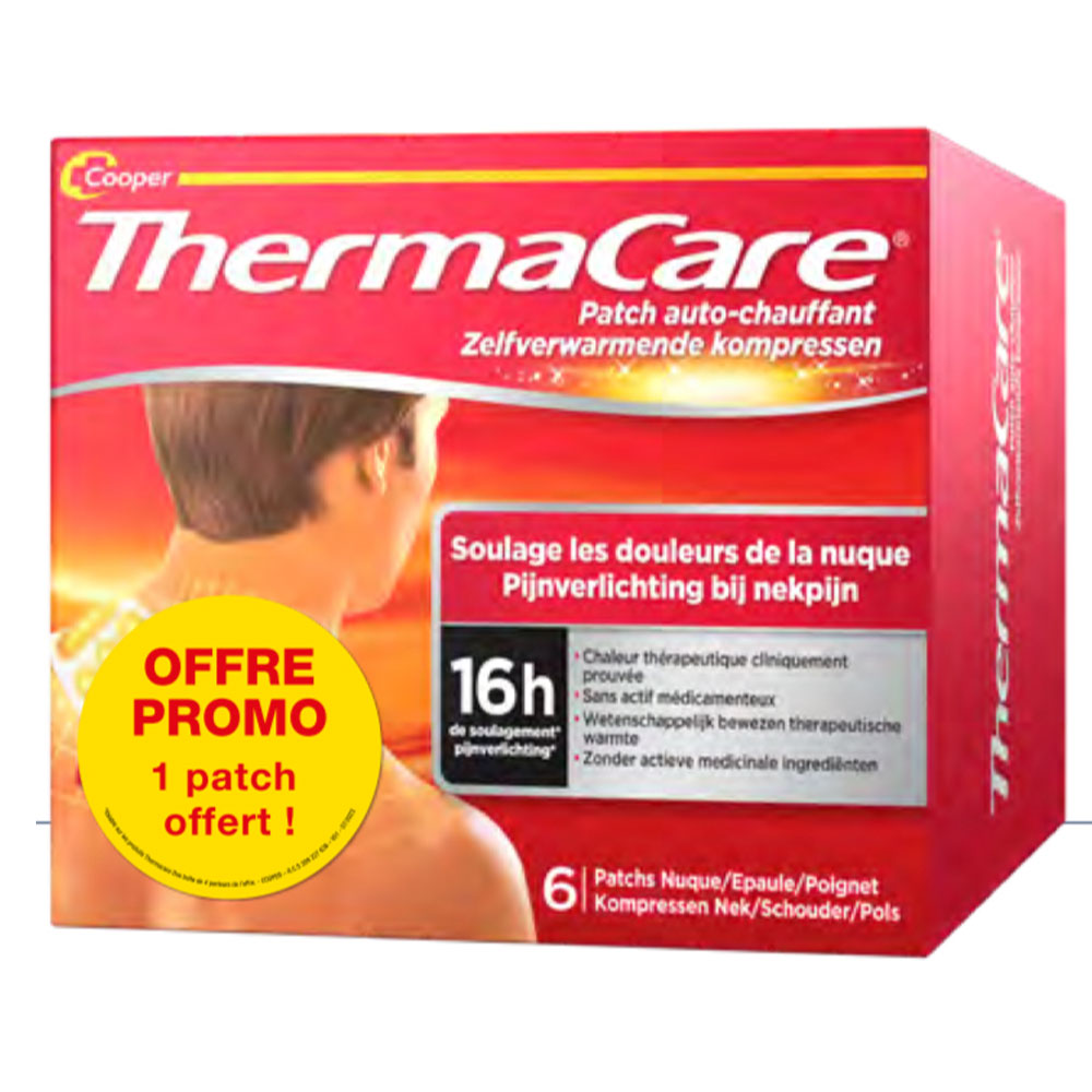 Thermacare Parche autorcalentable cuello, hombro y muñeca 6 x 1 unidades