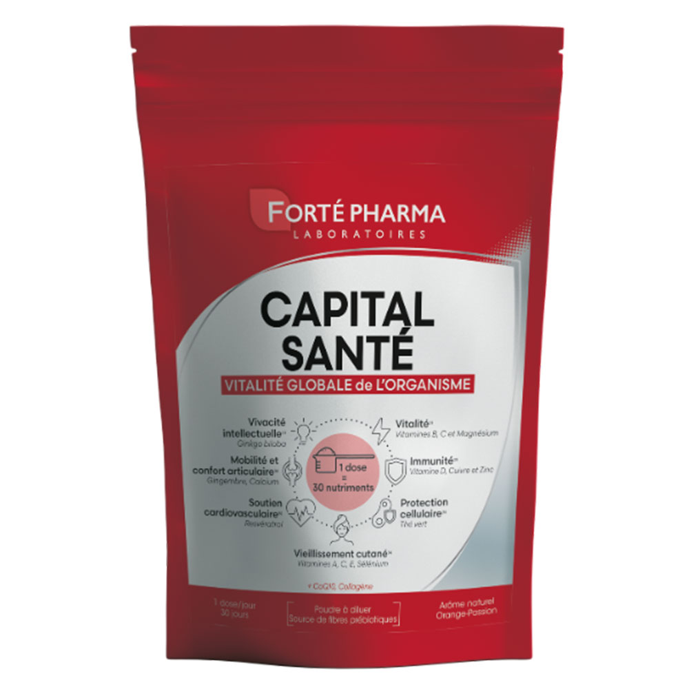 Forté Pharma Capital Santé Vitalité Clobale de L'organisme Goût orange-passion 240g