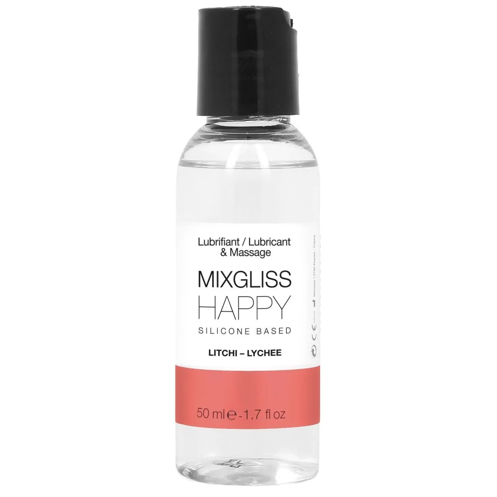 Mixgliss Lubrificante y masaje a base de silicona sabor litchi 50 ml