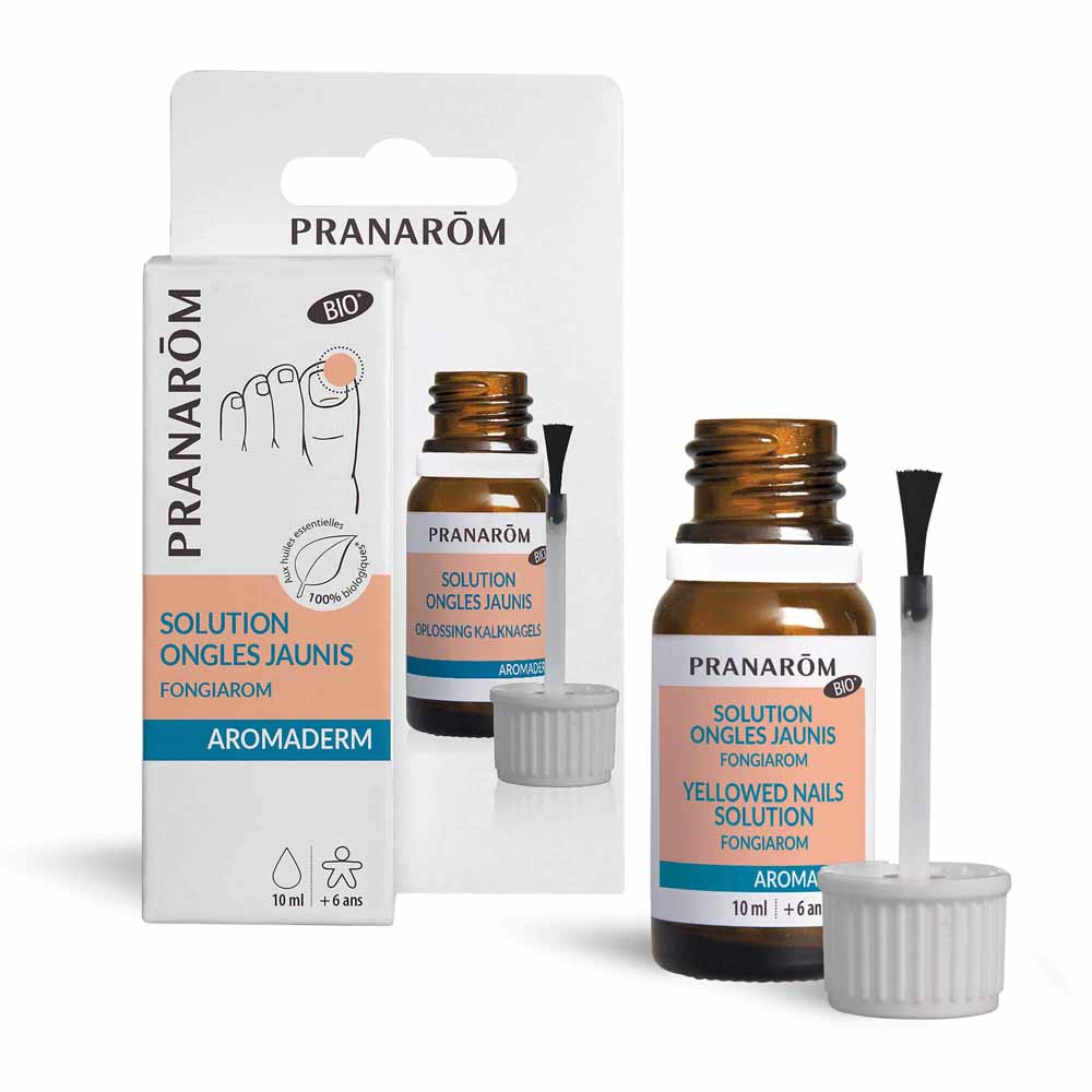 Pranarôm Aromaderm Loción ecológica para uñas amarillentas 10 ml