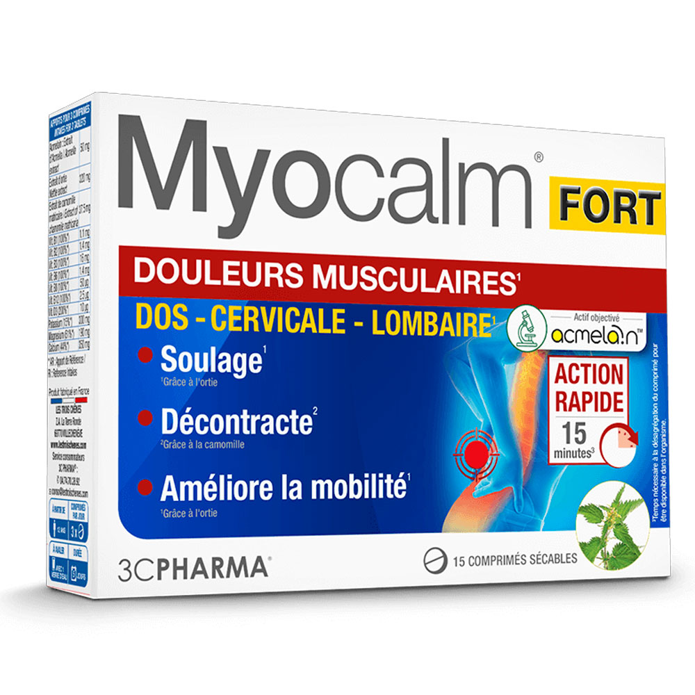 3C Pharma Myocalm Fort dolor muscular 15 comprimidos