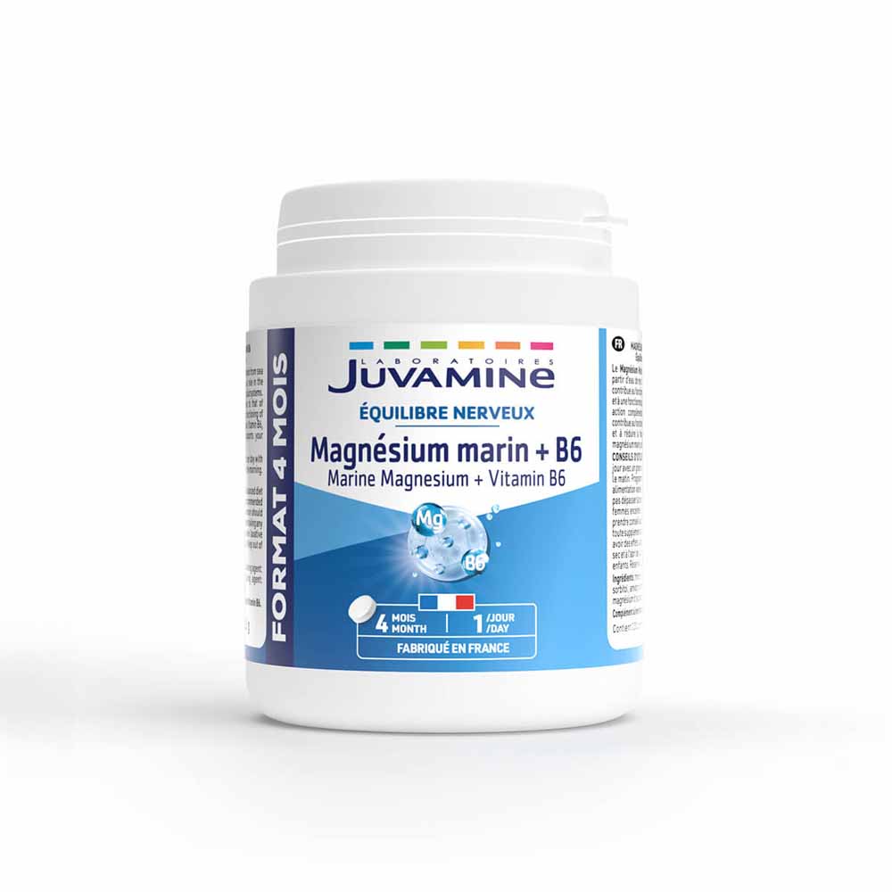 Juvamine Magnésio marino vitamina B6 120 Comprimidos