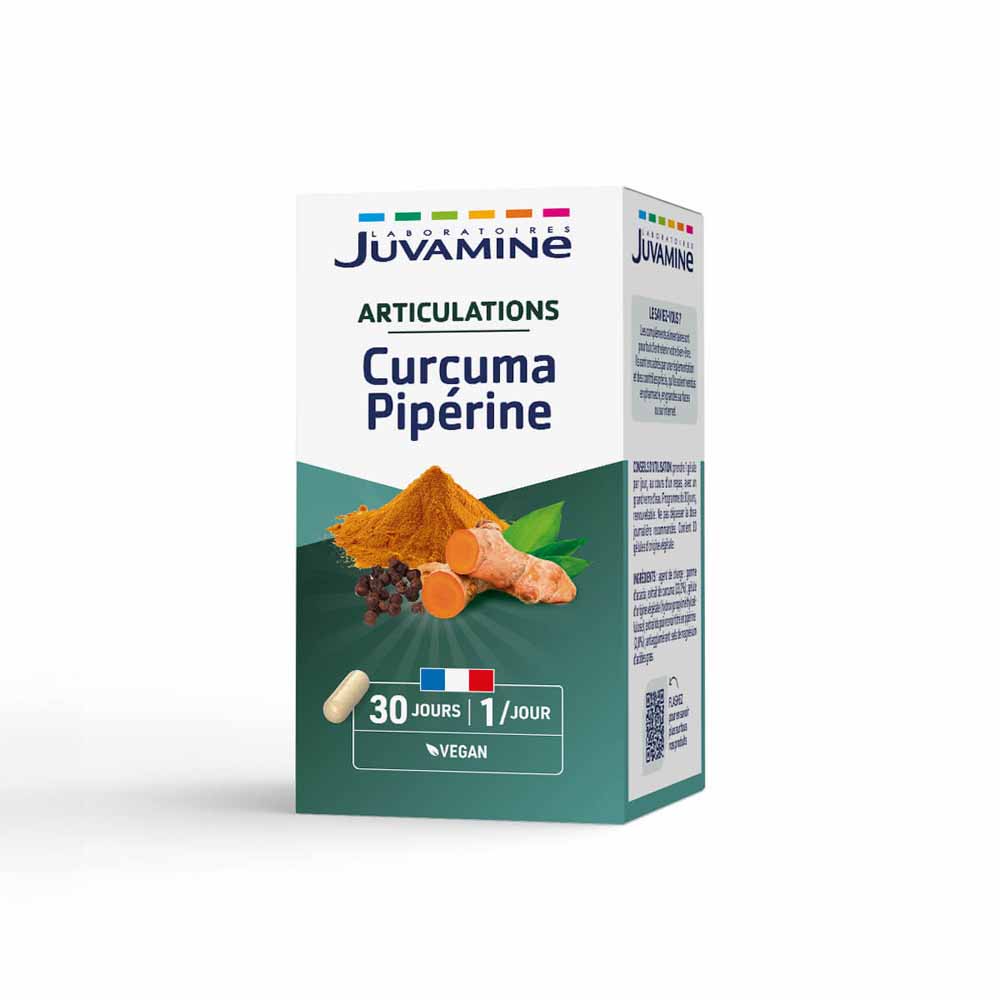 Juvamine Cúrcuma piperina 30 cápsulas