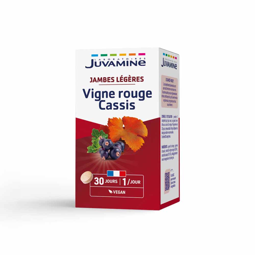 Juvamine Piernas ligeras vid roja grosellero negro 30 comprimidos