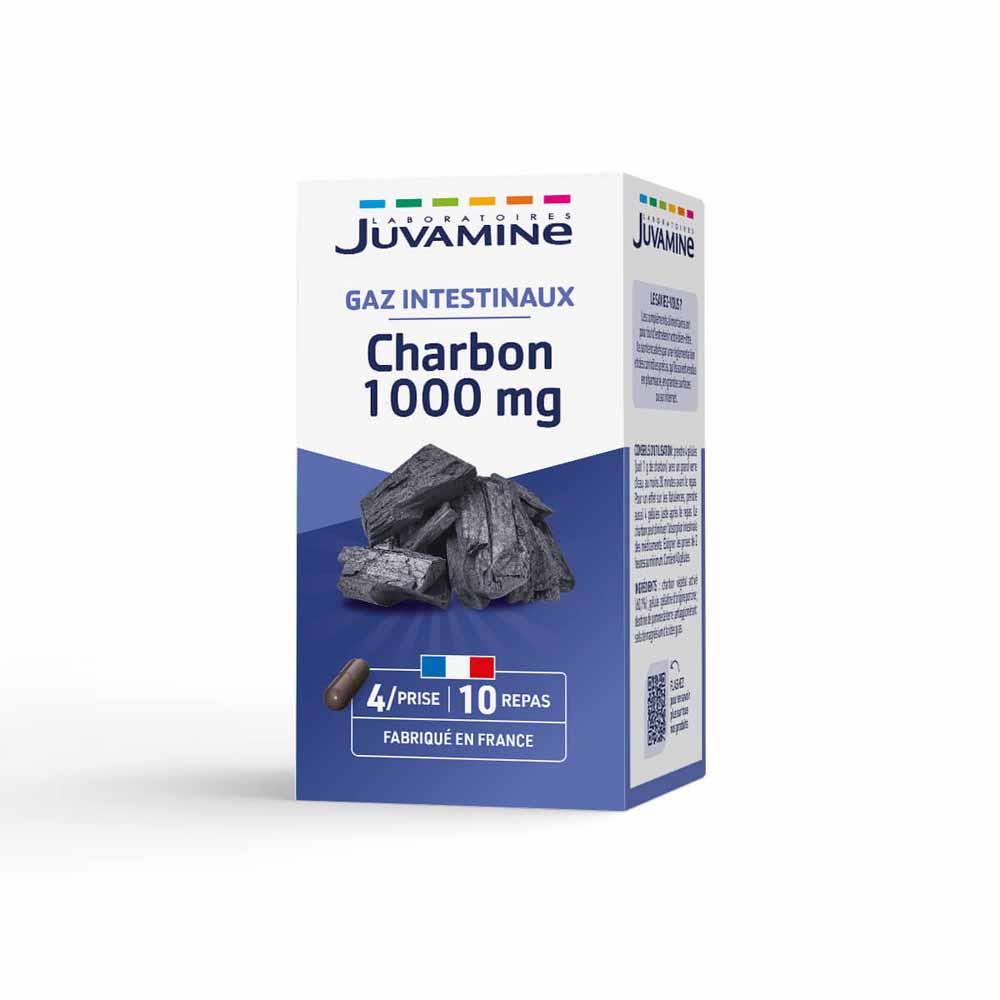 Juvamine Carbón vegetal 40 cápsulas 1000 mg