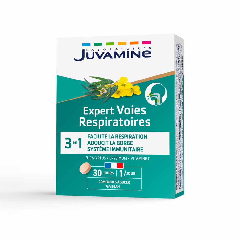 Juvamine Expert en vías respiratorias 30 comprimidos masticables