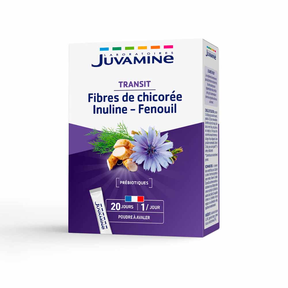 Juvamine Fibra de achicoria Inulina Hinojo 20 palos