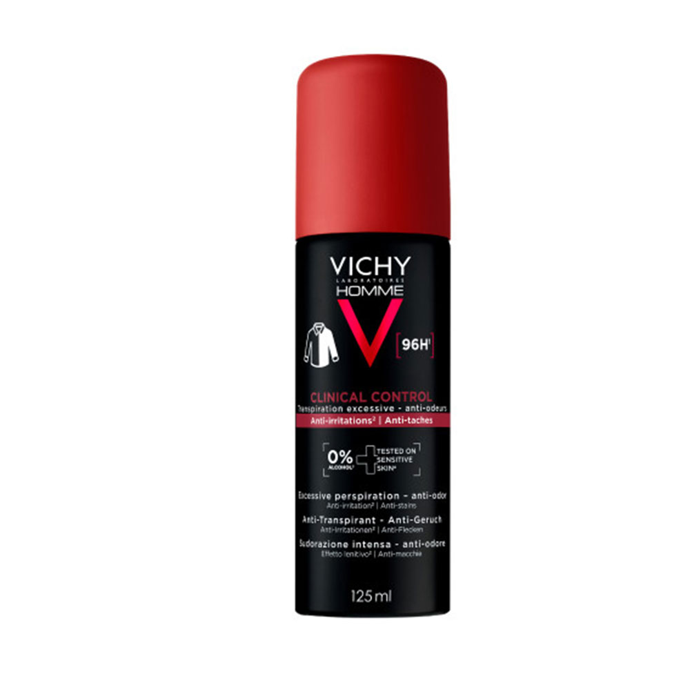 Vichy Hombre Antitranspirante extremo 96h 125 ml