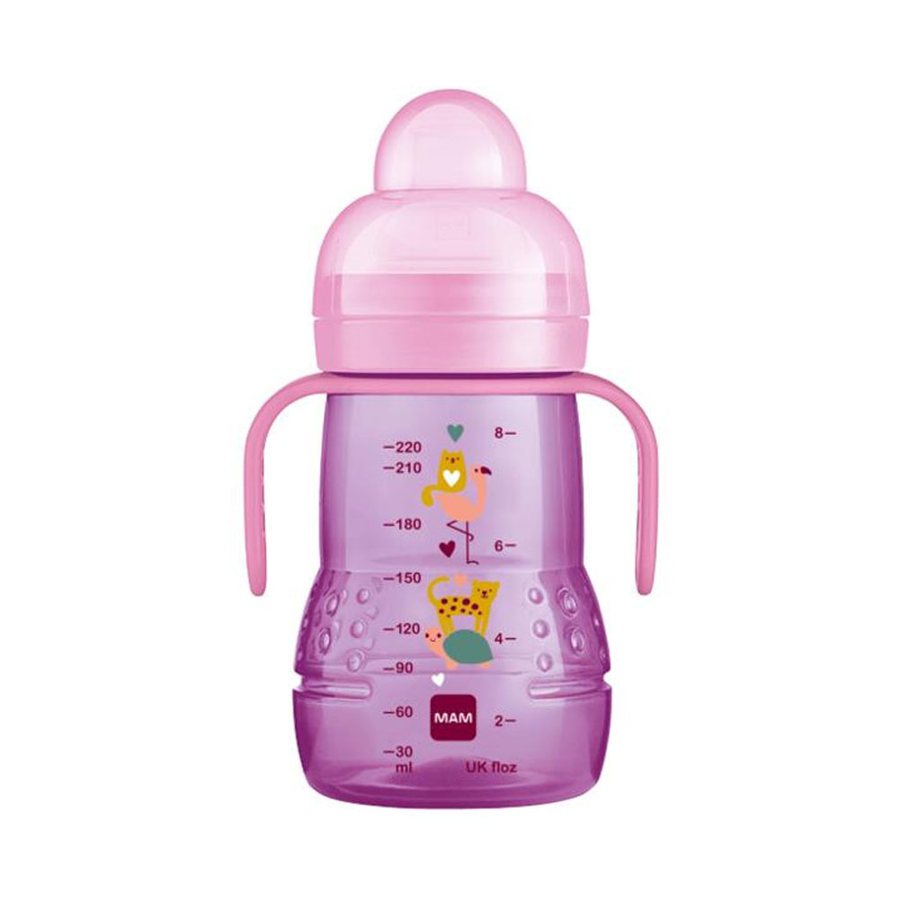Mam Biberon De Transicion Boquilla Flexible Y Antifugas Dès 4 Mois 220 ml