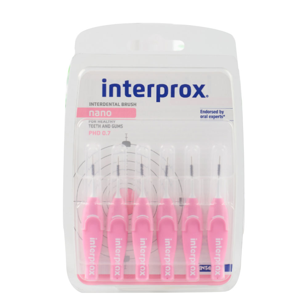 Interprox Nano Cepillos interdentales 0,7 mm 6 unidades