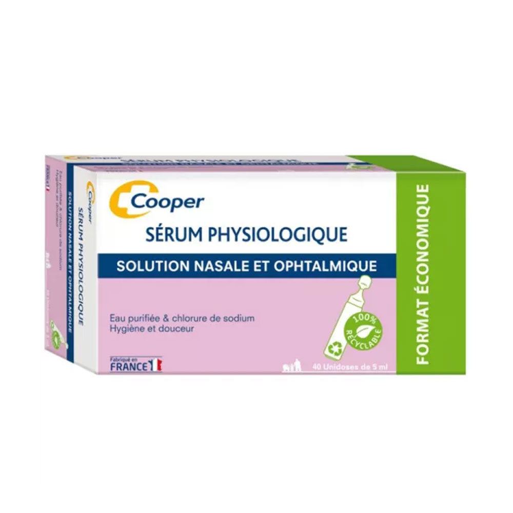 Cooper Suero fisiológico solución nasal y oftálmica 40x5ml