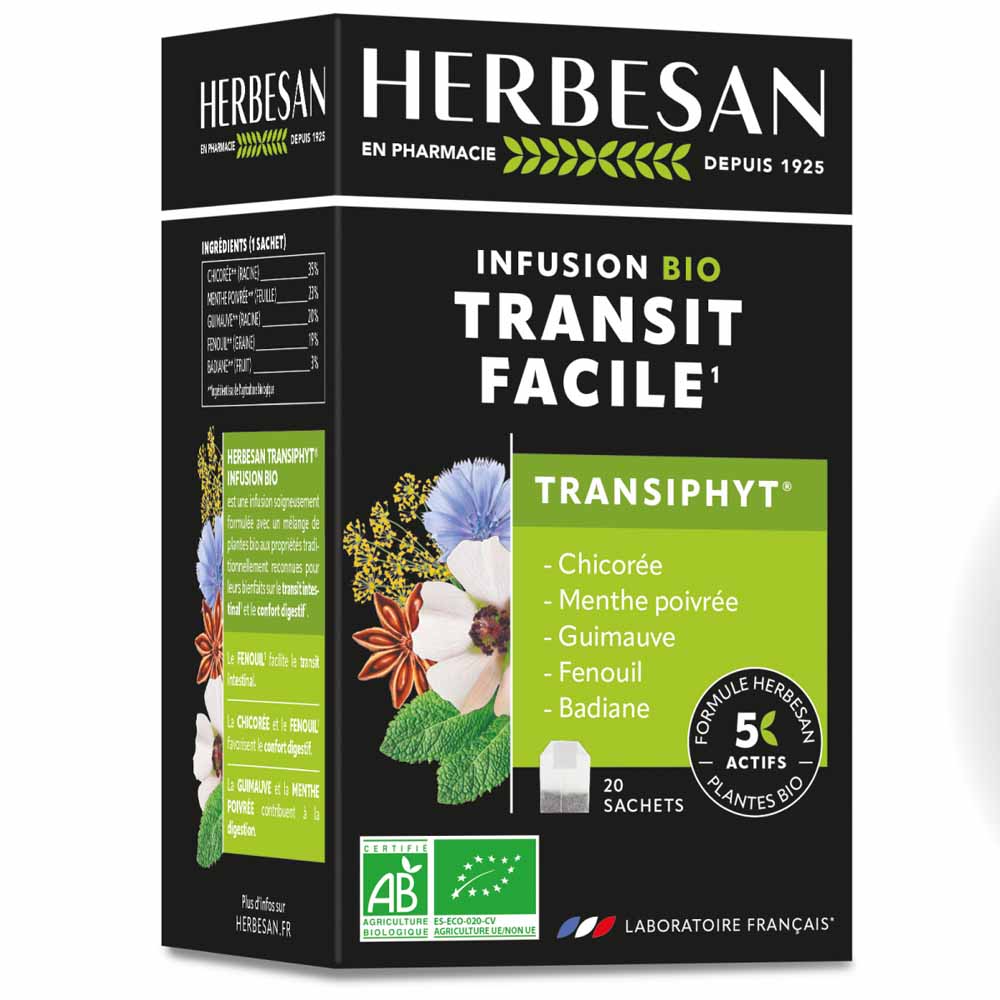 Herbesan Transiphyt Infusión con 6 plantas Bio x20 sobres