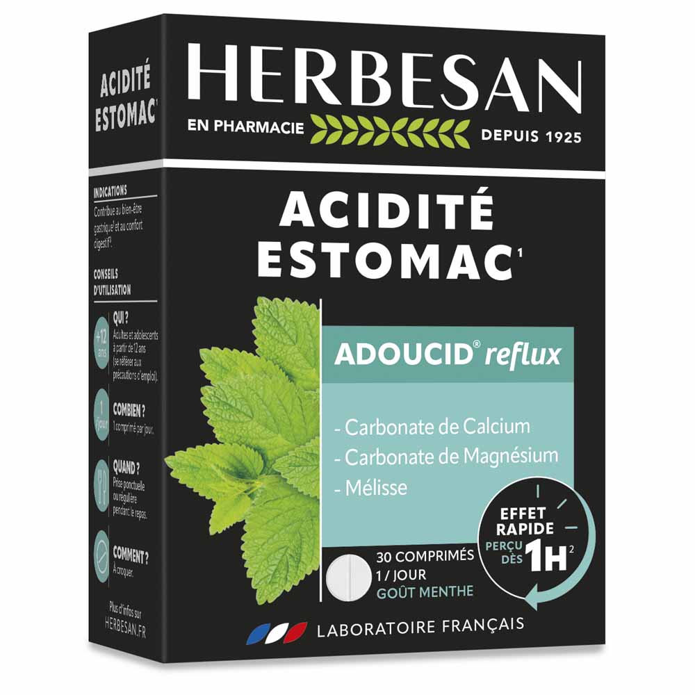 Herbesan Suave estómago menta 30 comprimidos
