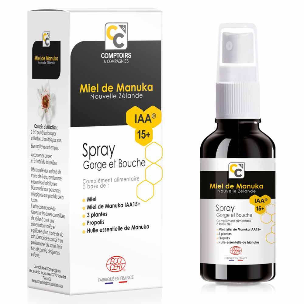 Comptoirs Et Compagnies Miel De Manuka Spray Garganta/boca 10+ 25ml