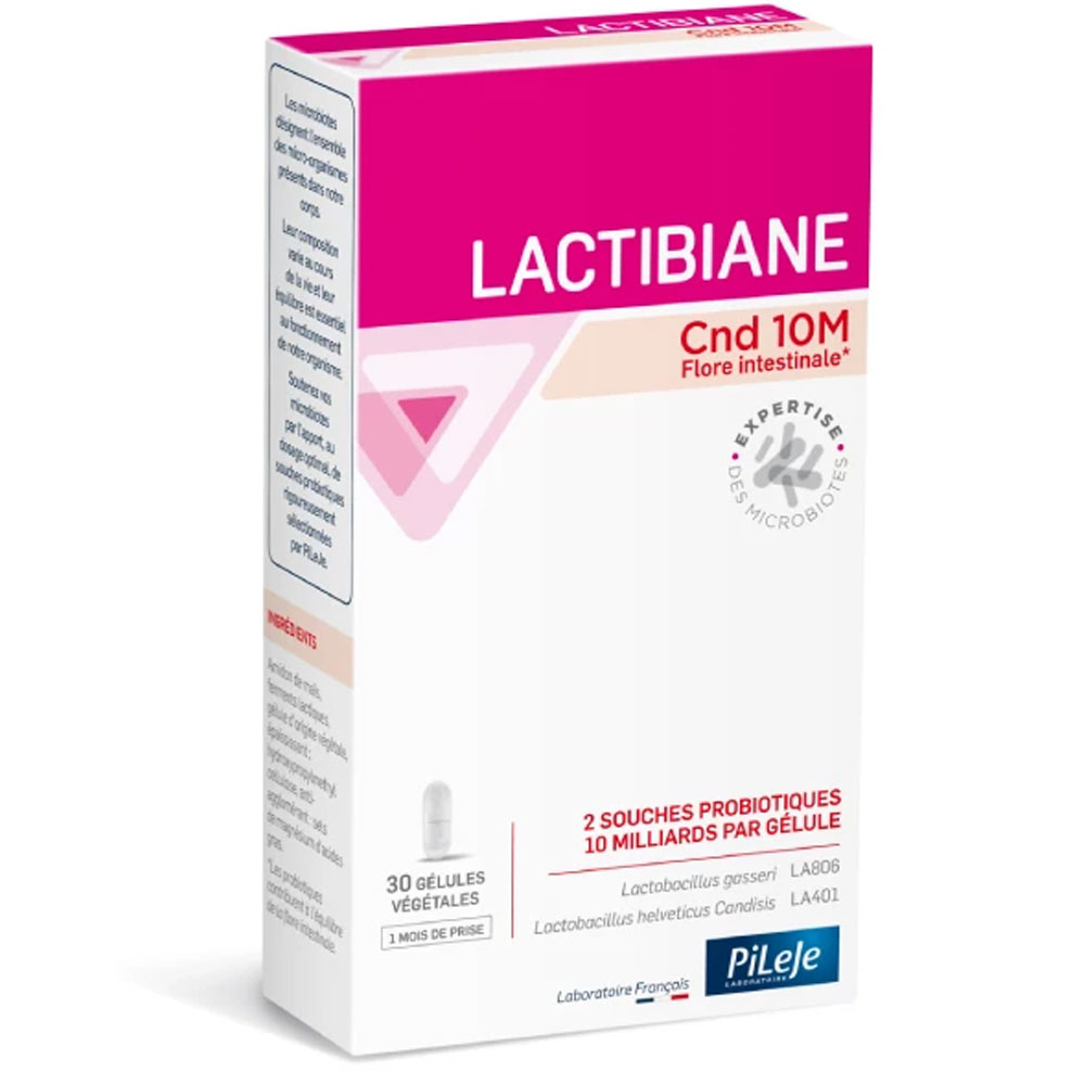 Pileje Lactibiane Cnd 10m flora intestinal 30 cápsulas