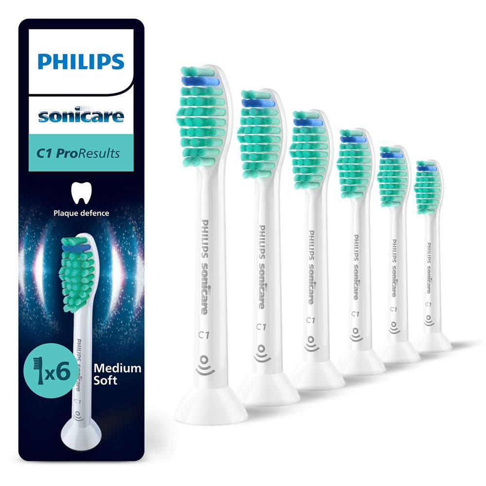 Philips Sonicare Cabezales de cepillo de dientes C1 ProResults modelo hx6016/87 6 x 1 unidad