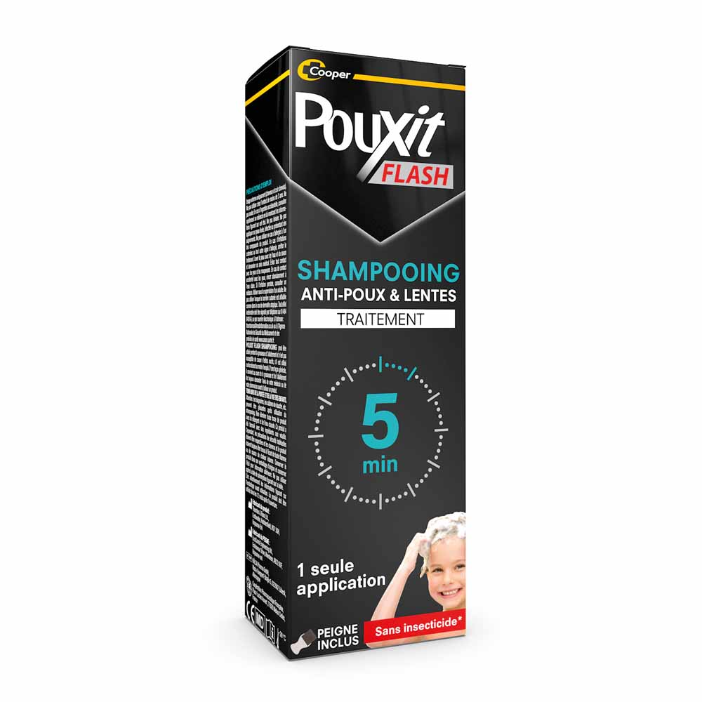 Pouxit Flash Champú para piojos y uñas 100 ml