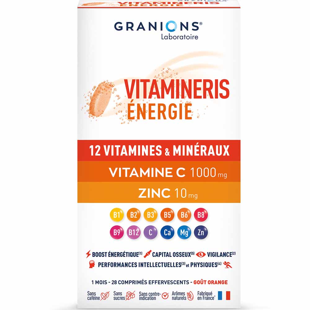 Granions Vitamineris Energía 30 comprimidos