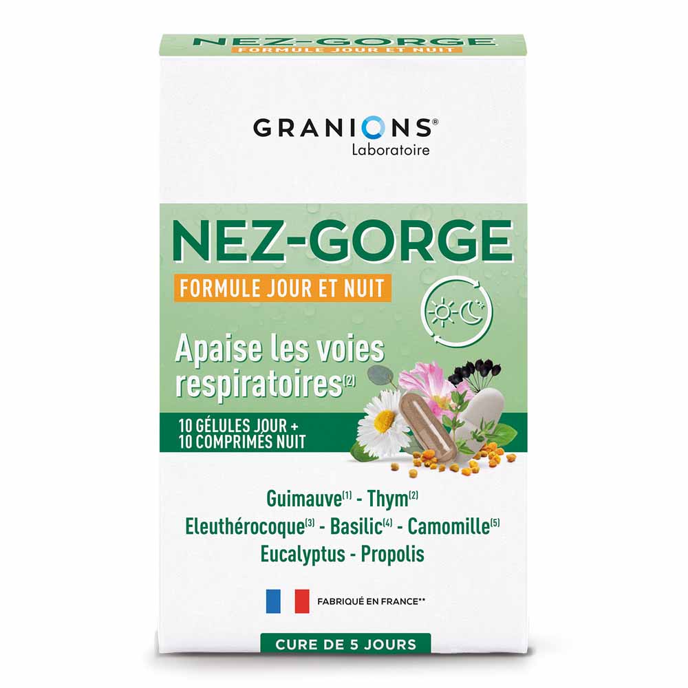 Granions Nariz y garganta 10 cápsulas + 10 comprimidos