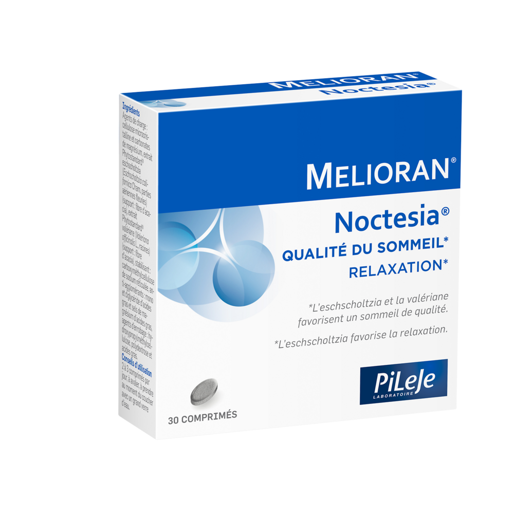 Pileje Melioran Noctesia Calidad del sueño y relajación 30 comprimidos
