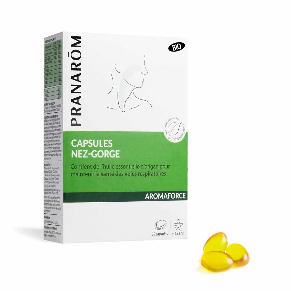Pranarôm Aromaforce Aromaforce Nariz-garganta 30 Capsulas