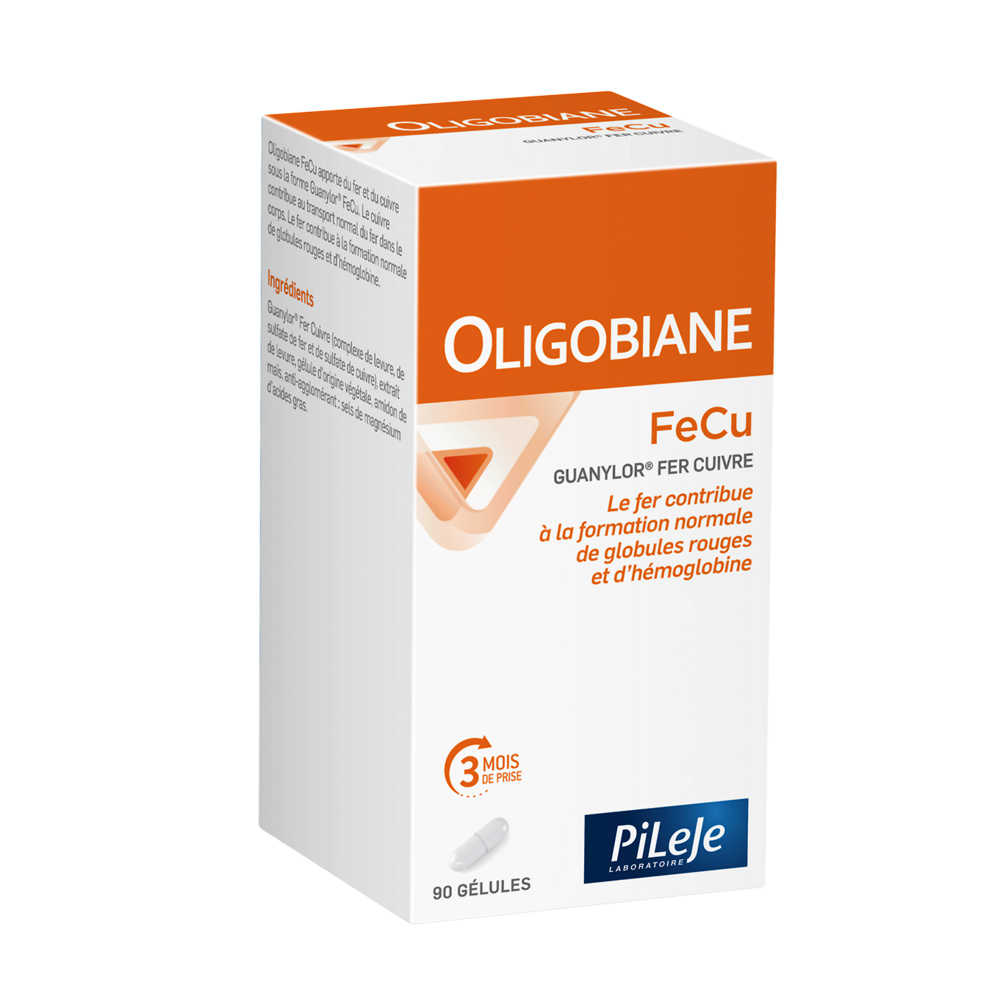 Pileje Oligobiane Hierro cobre FeCu 90 cápsulas