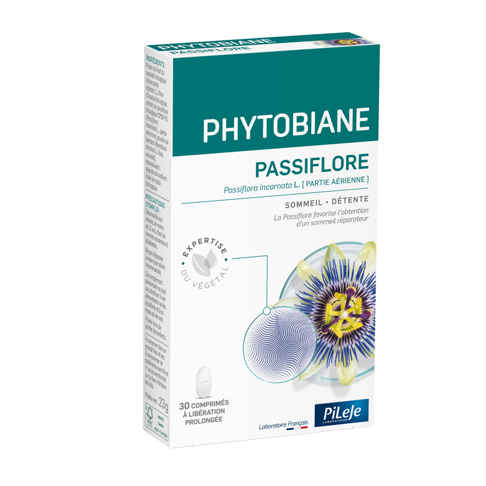 Pileje Phytobiane Pasiflora sueño y relajación 30 comprimidos