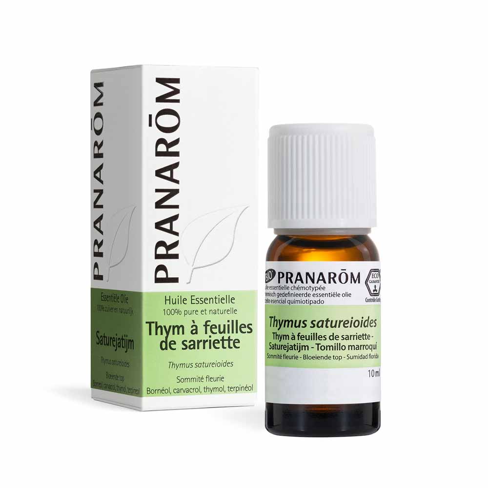 Pranarôm Aceites Esenciales Aceite esencial de tomillo con hojas de ajedrea 10 ml
