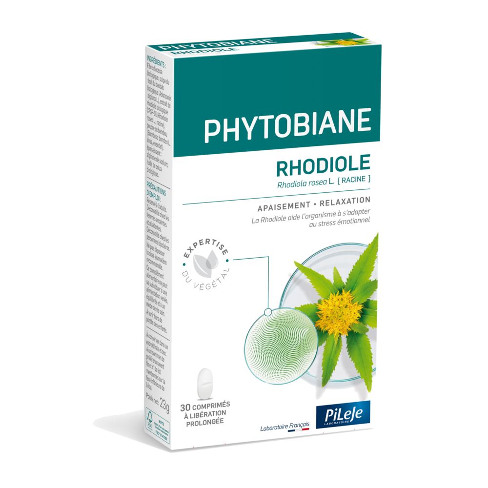 Pileje Phytobiane Rodiola relajación 30 comprimidos