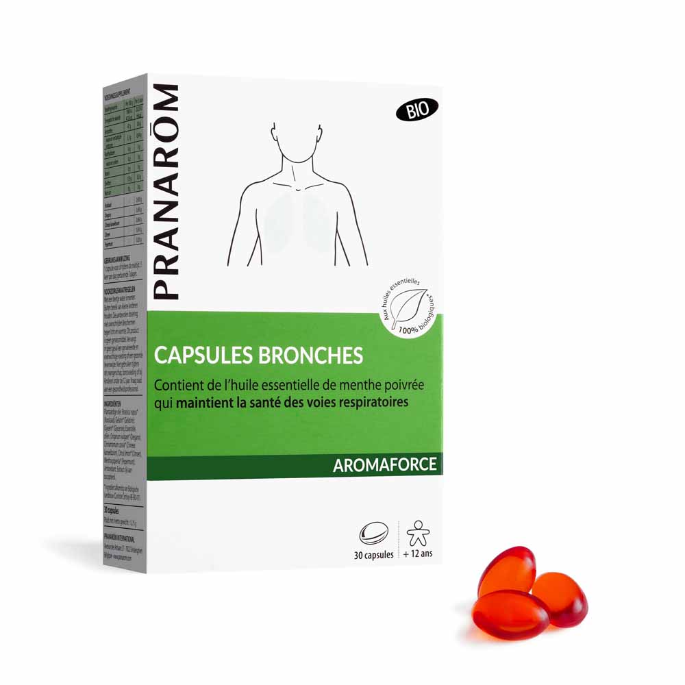 Pranarôm Aromaforce Cápsulas Bronquios Bio 30 Cápsulas