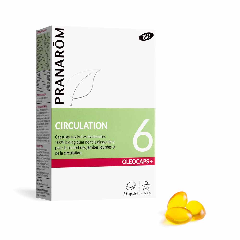 Pranarôm Oléocaps Piernas Ligeras Y Confort Circulatorio Oleocaps 6 30 Capsulas 30 Capsules