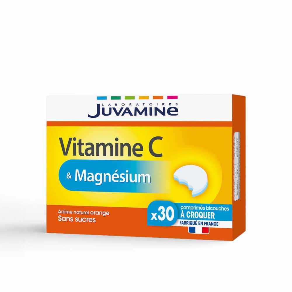 Juvamine Vitamina C + magnesio 30 comprimidos masticables 30 comprimidos masticables