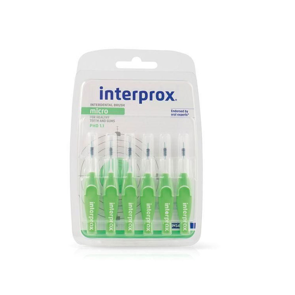 Interprox Micro Cepillos interdentales 1,1 mm x 6