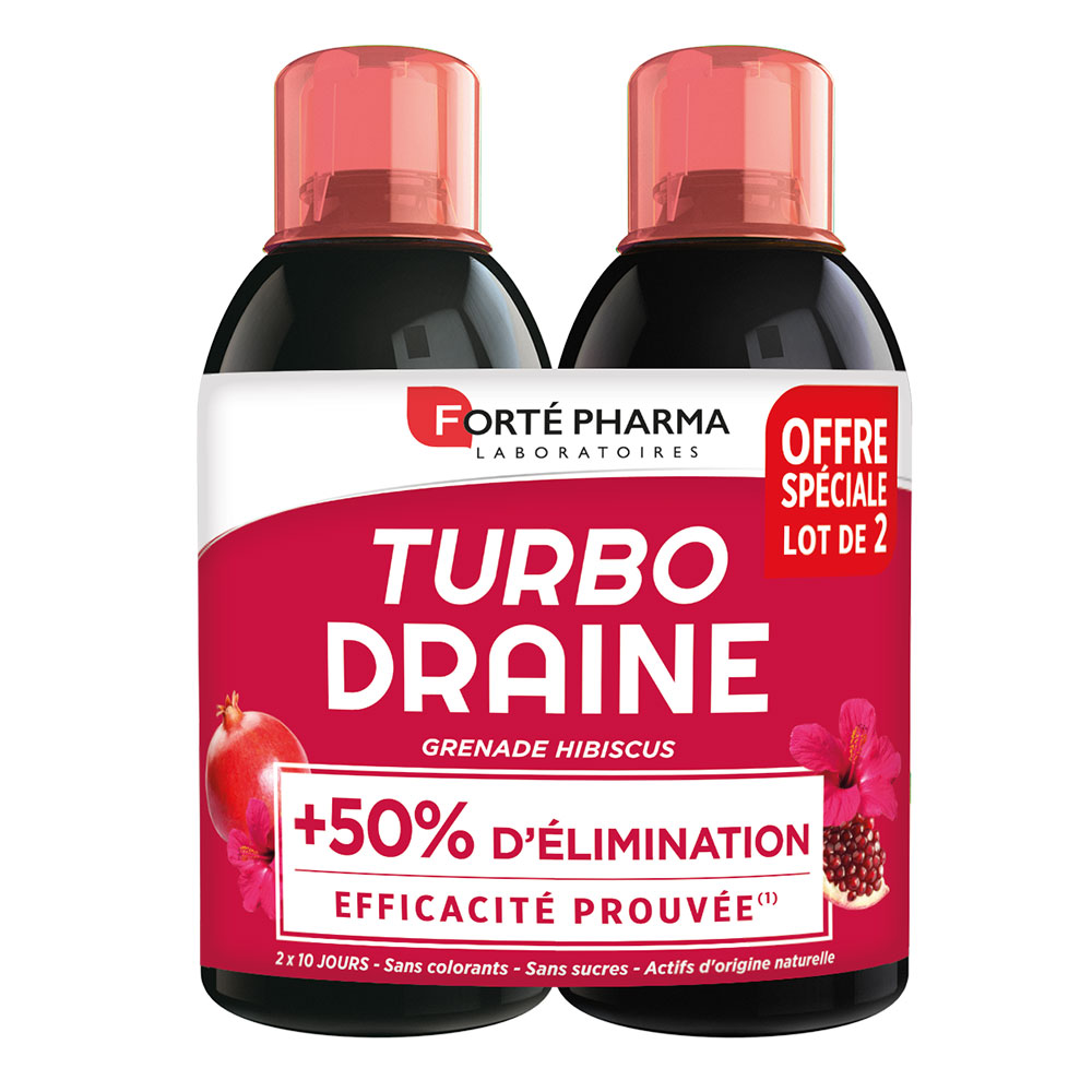 Forté Pharma TurboDraine Granada hibisco 2 x 500 ml