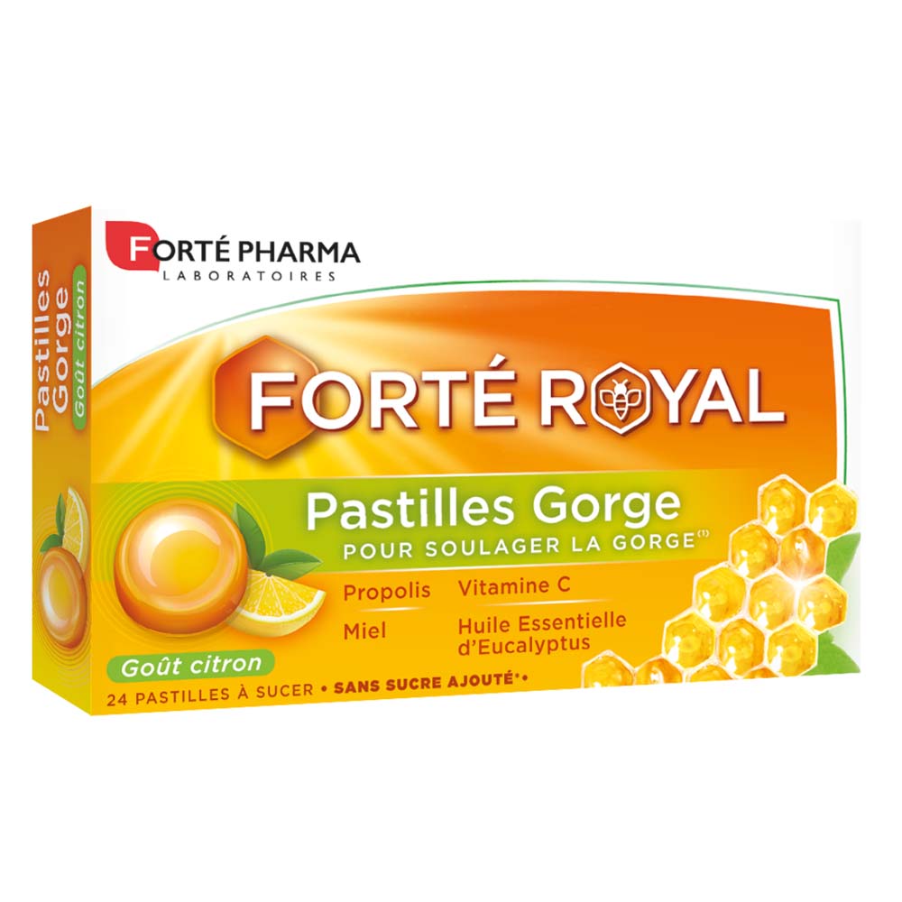 Forté Pharma Forté Real Pastillas de limón para la garganta x24