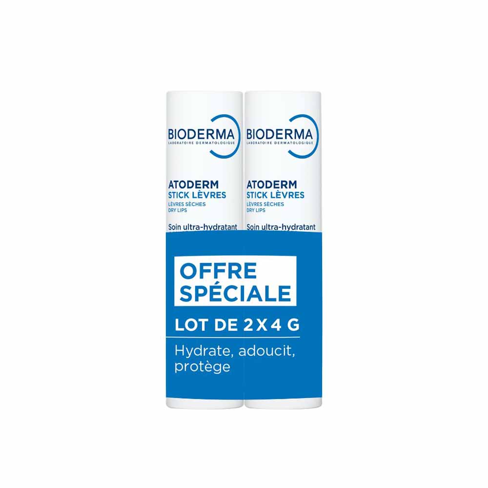 Bioderma Atoderm Stick labial hidratante labios secos 2x4g