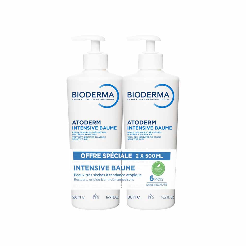 Bioderma Atoderm Intensive Balsamo Intensivo Visage et Corps Peaux Très Sèches 2x500ml