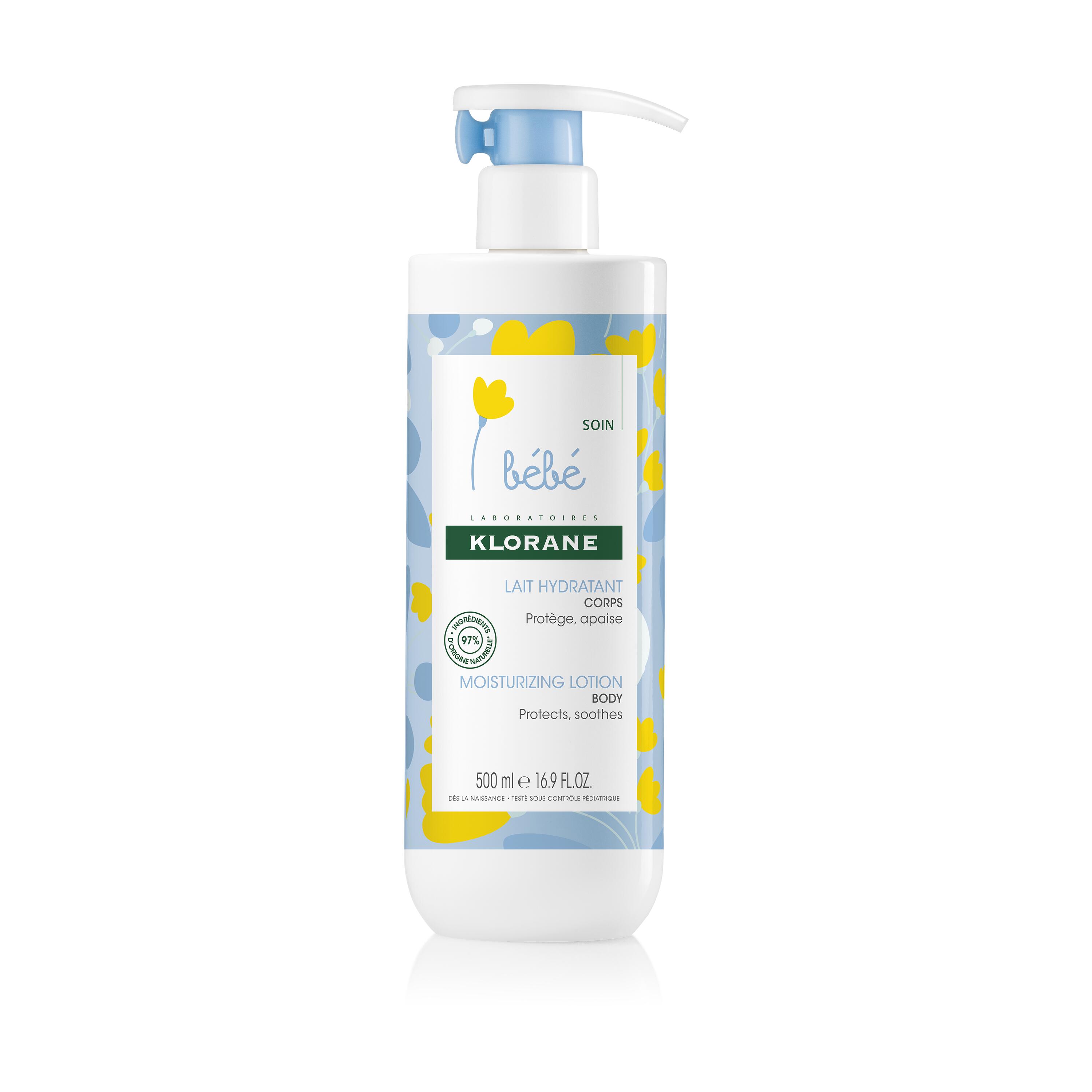 Klorane Bebé Leche hidratante para piel normal a seca 500 ml