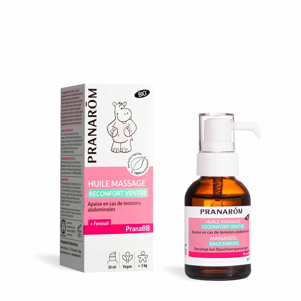 Pranarôm Pranabb Aceite de masaje reconfortante vientre bio a partir de 3kg 30 ml