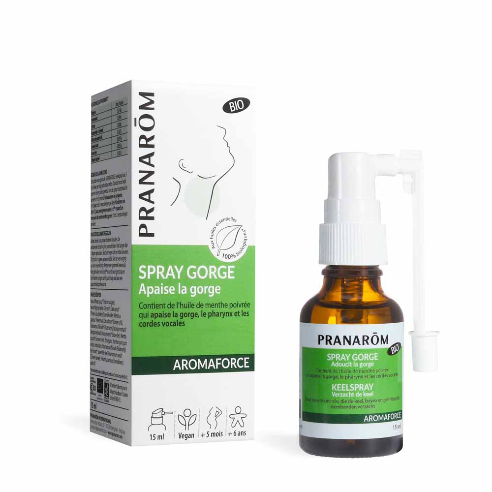 Pranarôm Aromaforce Spray garganta bio a partir de 6 años 15ml