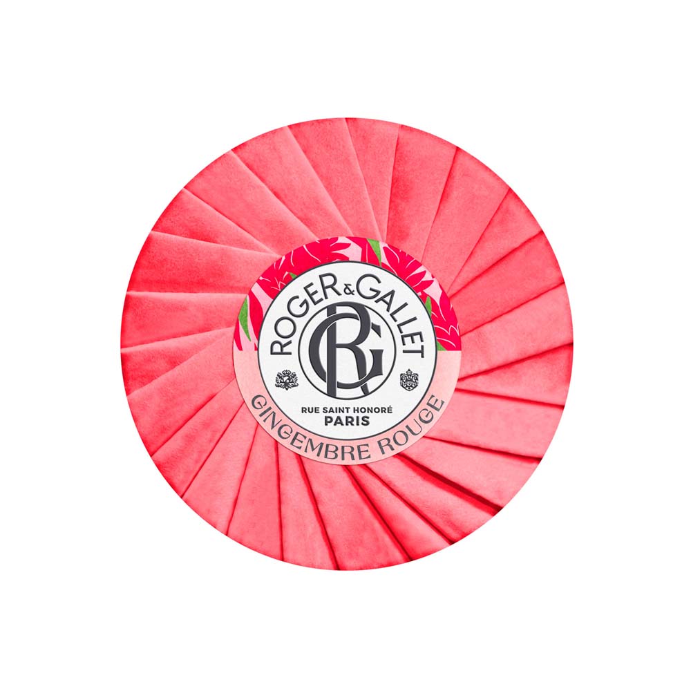 Roger & Gallet Gingembre Rouge Jabón redondo bienestar base vegetal 100g