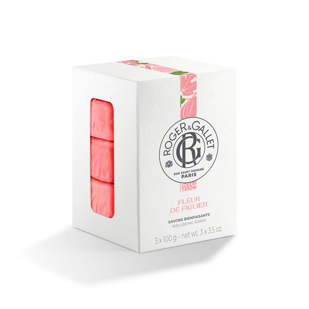 Roger & Gallet Fleur De Figuier Cofre jabón bienestar base vegetal 100g