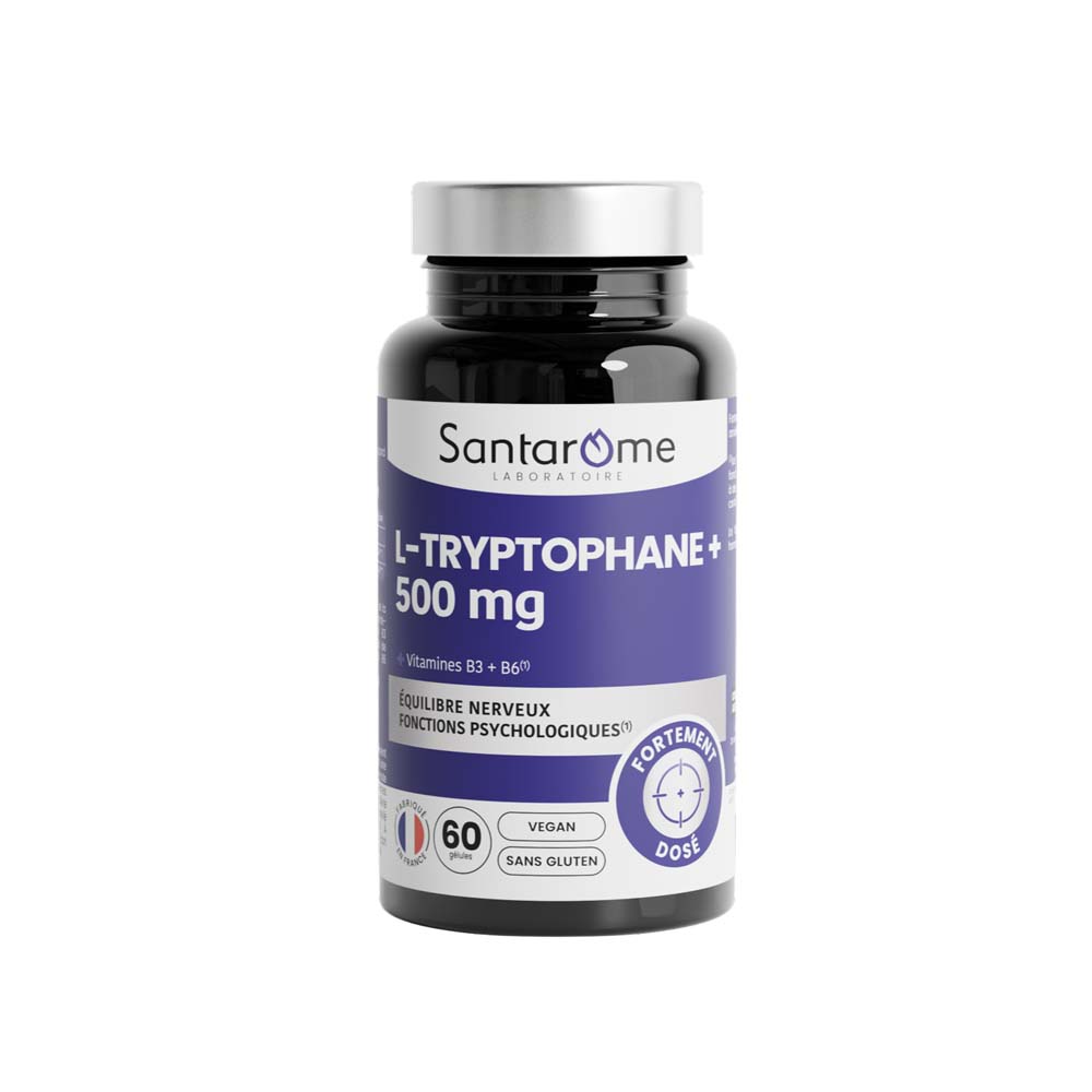 Santarome L-Triptófano 500 mg funciones nerviosas 60 cápsulas